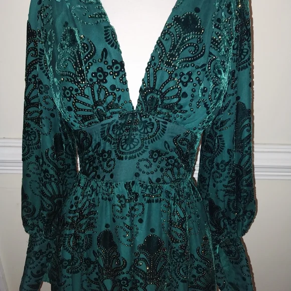 Trashy Diva Baroque Velvet Dress 4 Nwt - Picture 4 of 5